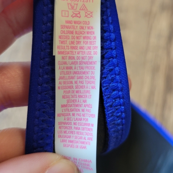 Victoria's Secret Royal Blue Push Up Strapless Bandeau Bikini Top - Picture 5 of 6